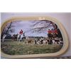 Image 2 : English Foxhunt tin serving tray made in Great Britain 12 12”x16”