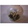 Image 2 : Porcelain Tea Jar with Foxhunt scene made in England 5”high - Henry W King