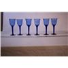 Image 2 : Blue Stemmed wine glasses