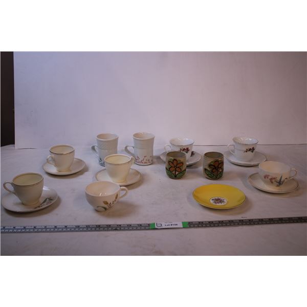 Various Tea Cups with saucers,Mugs