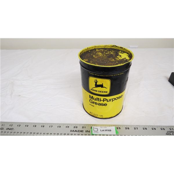 John Deere mult-purpose grease can with content (feels pretty full ) 5lb can