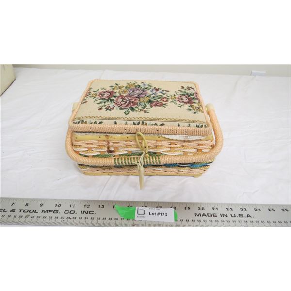 vintage sewing basket