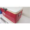 Image 2 : vintage coleman cooler with plastic inner tray