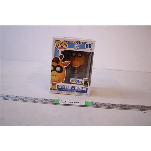 Funko pop Geoffrey as Batman