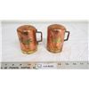 Image 1 : Copper+Brass vintage Salt & Pepper shakers