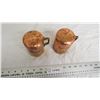 Image 2 : Copper+Brass vintage Salt & Pepper shakers