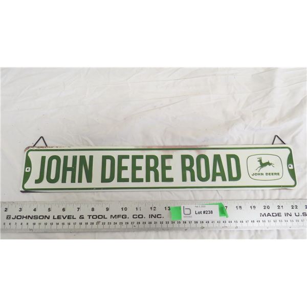 John Deere Road tin Wall Hanging - 20  long