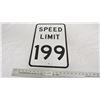 Image 1 : Speed Limit 199 metal sign