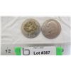 Image 1 : (2) 1972 US One Dollar coins