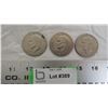 Image 1 : (3) 1977 US One Dollar coins