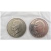 Image 2 : (2) 1971 US One Dollar coins