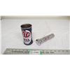 Image 1 : STP Oil Can + vintage flashlight