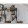 Image 2 : (4) vintage meat grinders, Climax, Bolinders, Spong, national