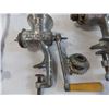 Image 5 : (4) vintage meat grinders, Climax, Bolinders, Spong, national