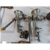 Image 7 : (4) vintage meat grinders, Climax, Bolinders, Spong, national