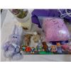 Image 2 : 2 lamps, muppets toys, stuffed rabbit with buttons, bed canopy