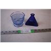 Image 1 : Blue Hobnail Candy Dish,Cobalt Blue Bottle