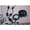 Image 4 : 4 Blue Beaded Necklace