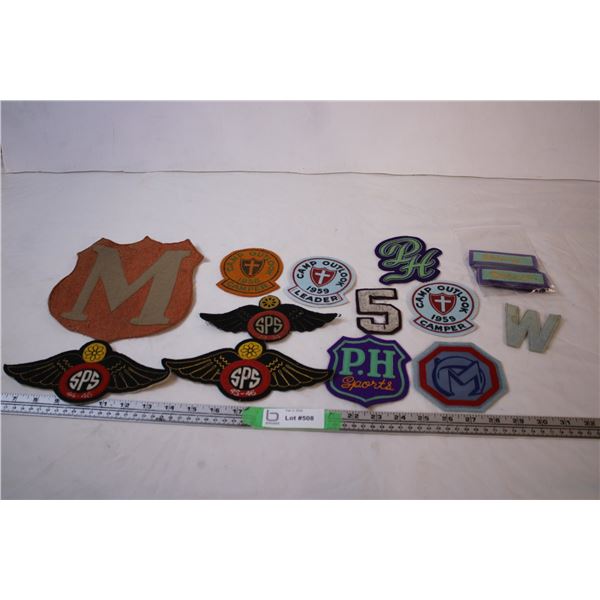 18 Vintage Felt Sew on Crests&Badges