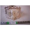 Image 2 : Haeger # 3536 Pottery Planter with Baby on Blanket (1930)some Grazing
