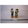 Image 1 : Pair of Victorian Figurines made by Delarues Winnipeg,71/4 Tall