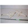 Image 2 : Pair of Chalkware Ballerinas Wall Hanging with Mounting wires Attached