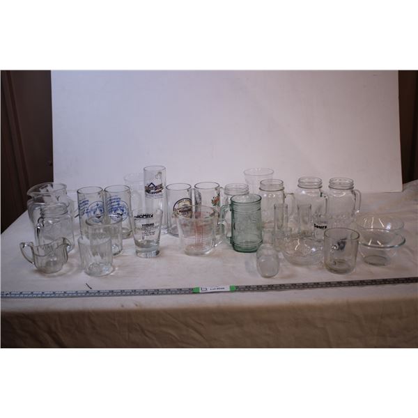 Various Clear Glasses