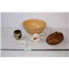 Image 1 : Medalta Pottery wash basin, Saskatoon made candy dish,various pottery