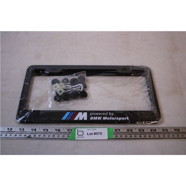 BMW Motorsport license plate