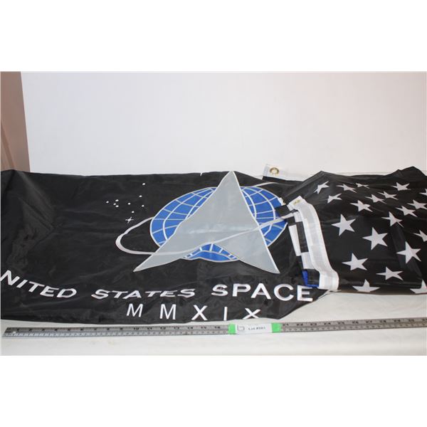 (2) United States Space Force Flags