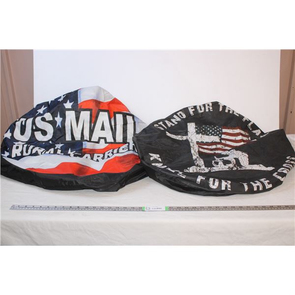 Us Mail Rural Carrier,Stand for the flag Kneel for the cross - tire covers