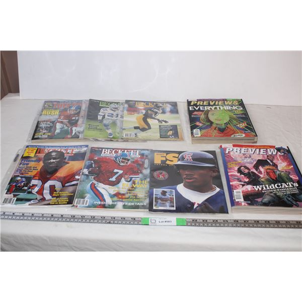 Sports Magazines + Previews comic magazines