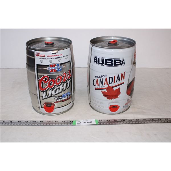 Coors Light,Molson Canadian Lager Beer Keg