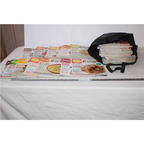 Bag with Food Network Magazines