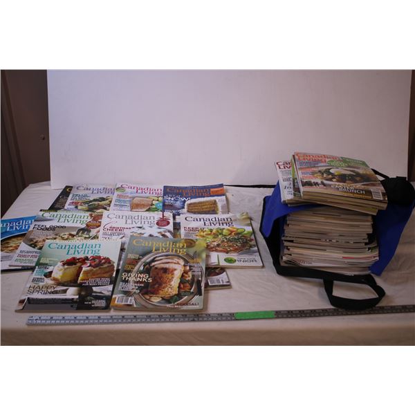 Bag with Canadian Living Magazines