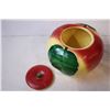 Image 5 : Vintage Apple Cookie jar, Tea Cup pot,Strawberry strainer basket