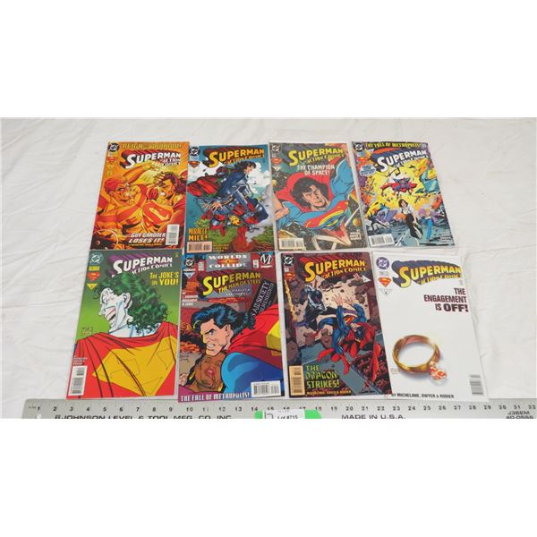 (8) DC Superman comics