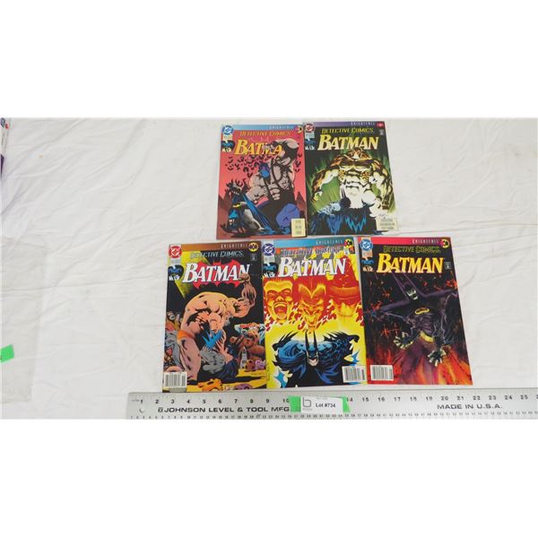 (5) DC Batman detectives comics 654,661,662,664,666