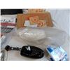 Image 4 : car eyelashes, shoe stretcher, various soaps, wood burning kit pieces, noisemakers, mosquito coils, 