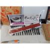 Image 5 : car eyelashes, shoe stretcher, various soaps, wood burning kit pieces, noisemakers, mosquito coils, 