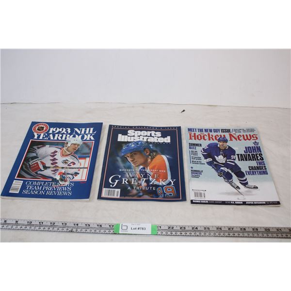 Sports Illustrated Special Collectors Issue,NHL Year Book,Hockey News