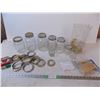 Image 1 : Canning jars with snap lids and glass seals