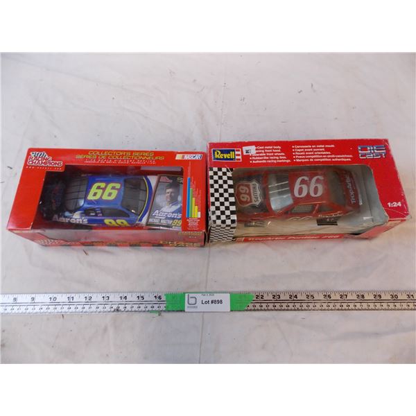 (2) Loose in box, diecast racecar 1:24 model