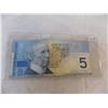 Image 2 : 5 dollar canadian bill - radar serial #