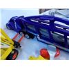Image 4 : car haulers and train carts+ various kids toys