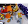 Image 5 : car haulers and train carts+ various kids toys