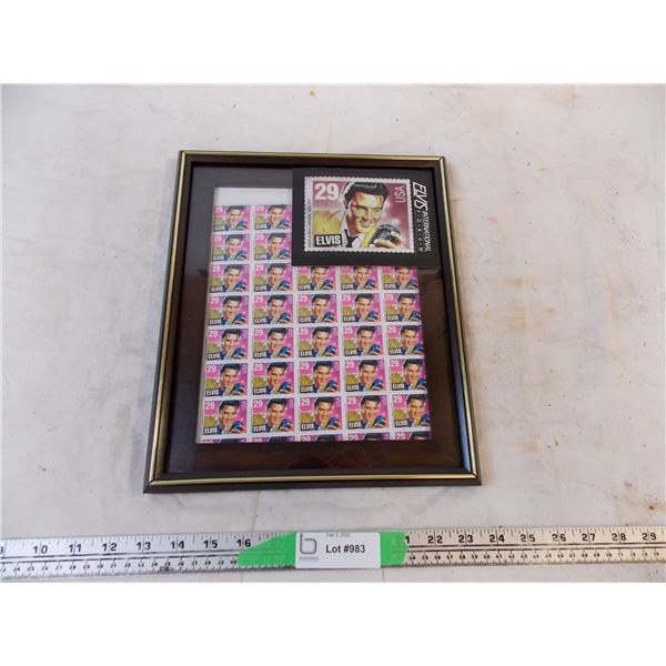 Elvis 29cent Stamp sheet and postcard