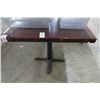 Image 1 : Square Cherry Pedestal Table