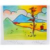 Image 3 : Peter Max- Original Lithograph "Tree with Sailboat (Mini Series)"