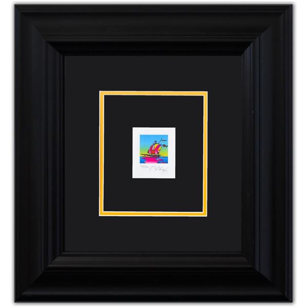 Peter Max- Original Lithograph "COSMIC SAILBOAT"